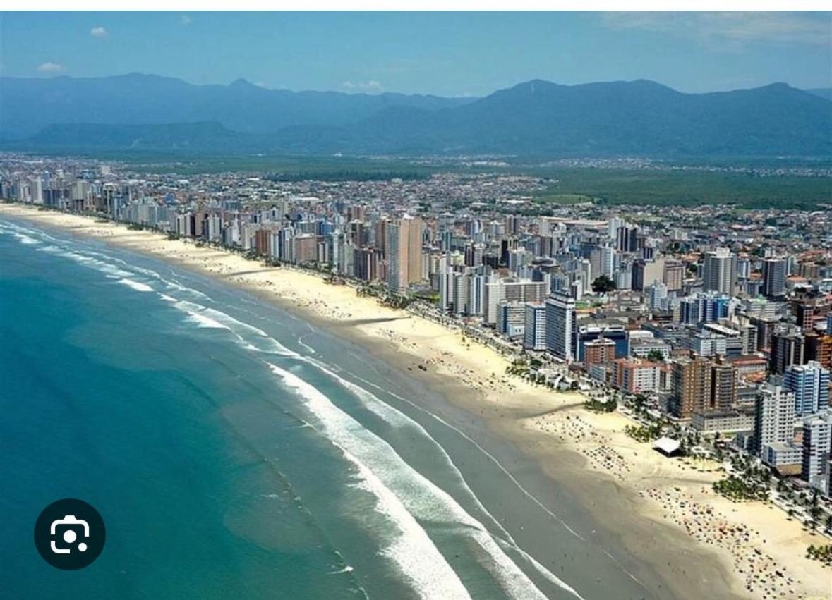 Guilhermina Frente Para O Mar Praia Grande  Buitenkant foto